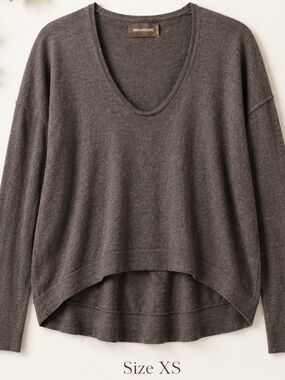 Zadig & Voltaire Preppy M Butterfly Rhinestone Hi-Low Sweater – XS